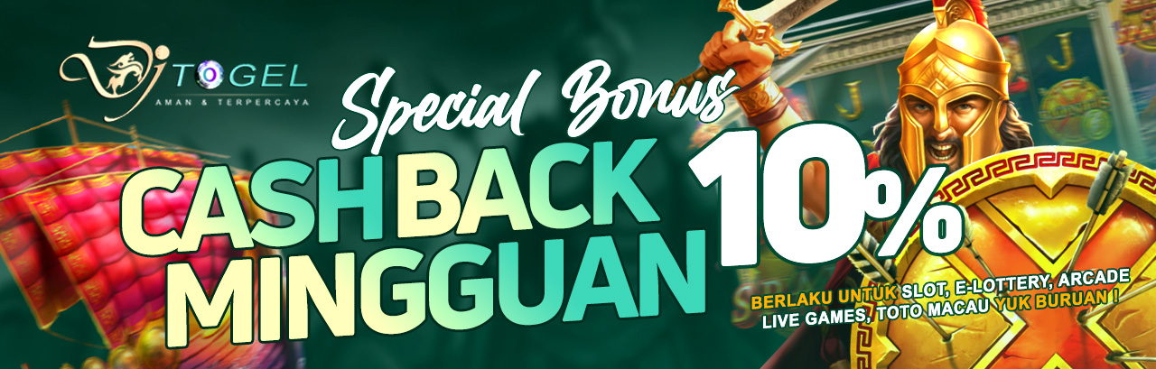 Promo cashback Mingguan hingga 10% slot gacor djtogel