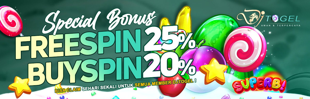 bonus spesial freespin dan buyspin djtogel